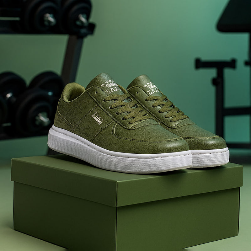 کفش تخت Zara مردانه سبز مدل Kiyan